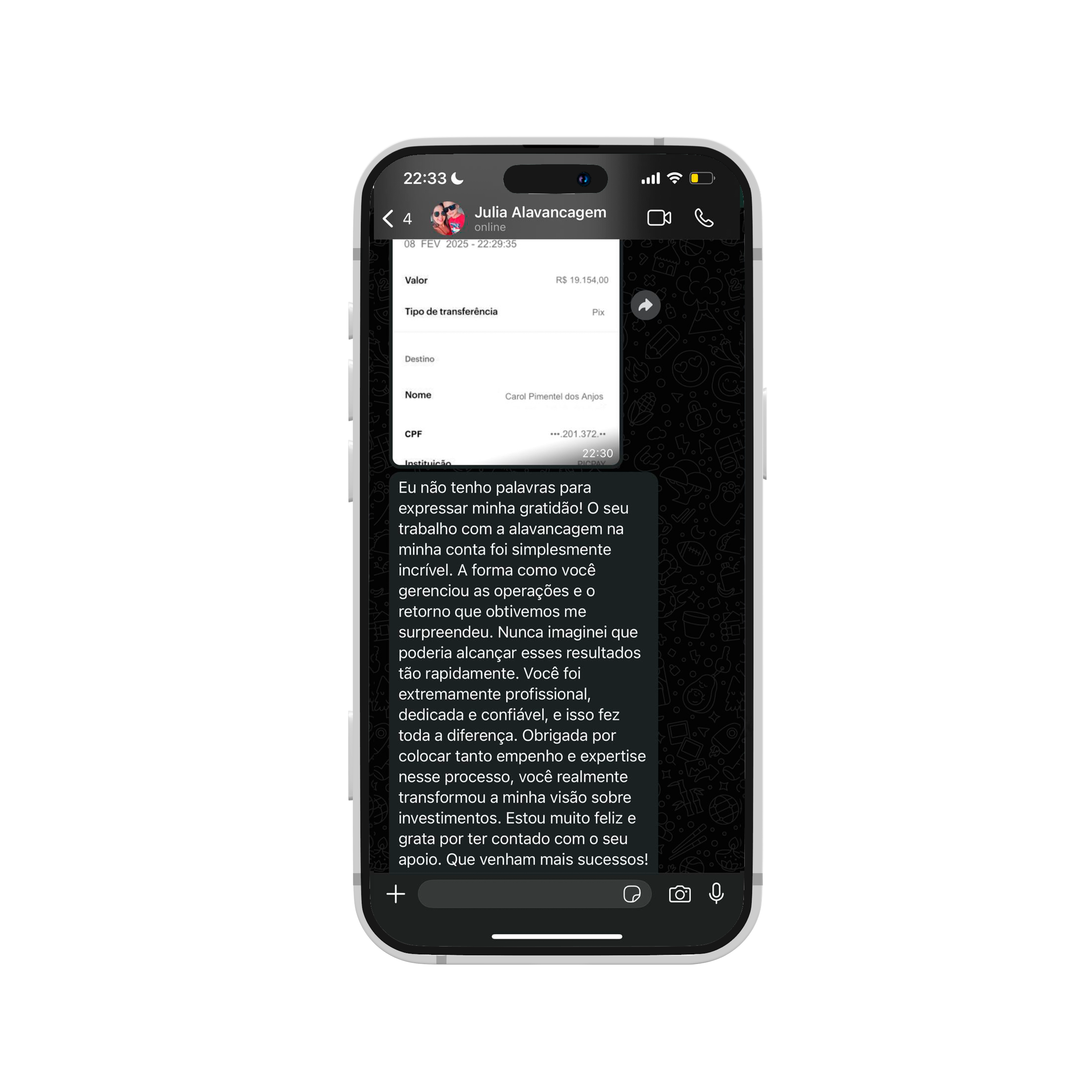 celular feedback braco lit